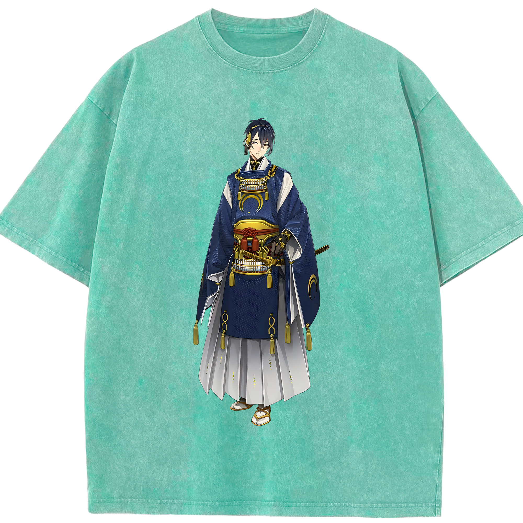 （画像用） 刀剣乱舞 Touken Ranbu 綿100% ヴィンテージ風 半袖Tシャツ（フロントプリント）